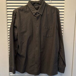 Nordstrom Men’s XL dress Shirt.  Heavy Weight.  Like Nee. Dark Grey Heathered.